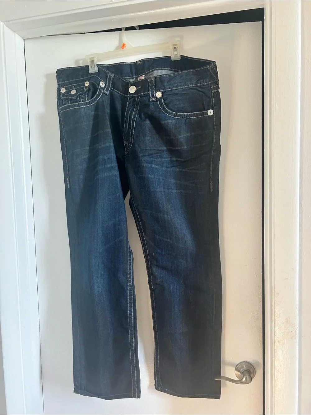 True Religion Dark Wash Blue Denim Jeans